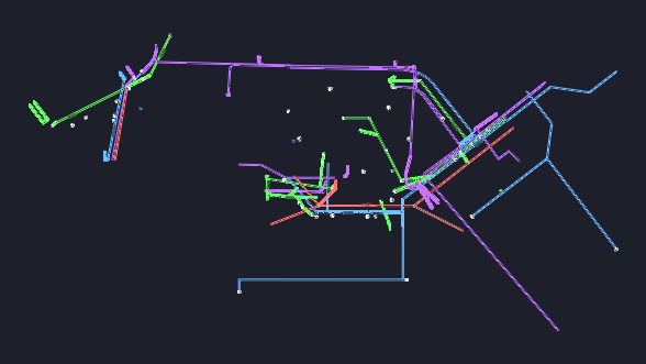 Municipal Utility Pipe Layout