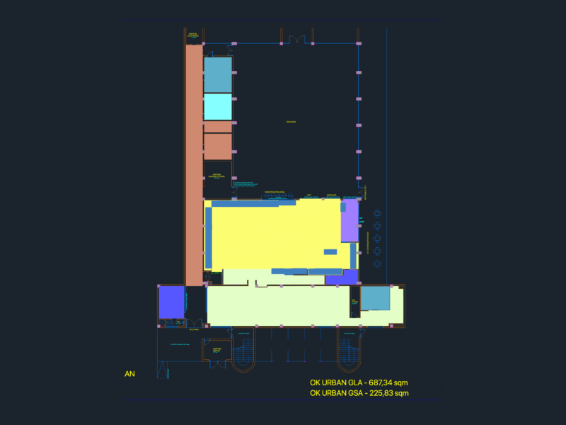 OK Urban Grocery Store Floor Plan and Equipment Layout