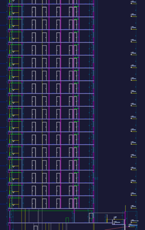 Ouro Preto Residential High-Rise Full Architectural Set for AutoCAD