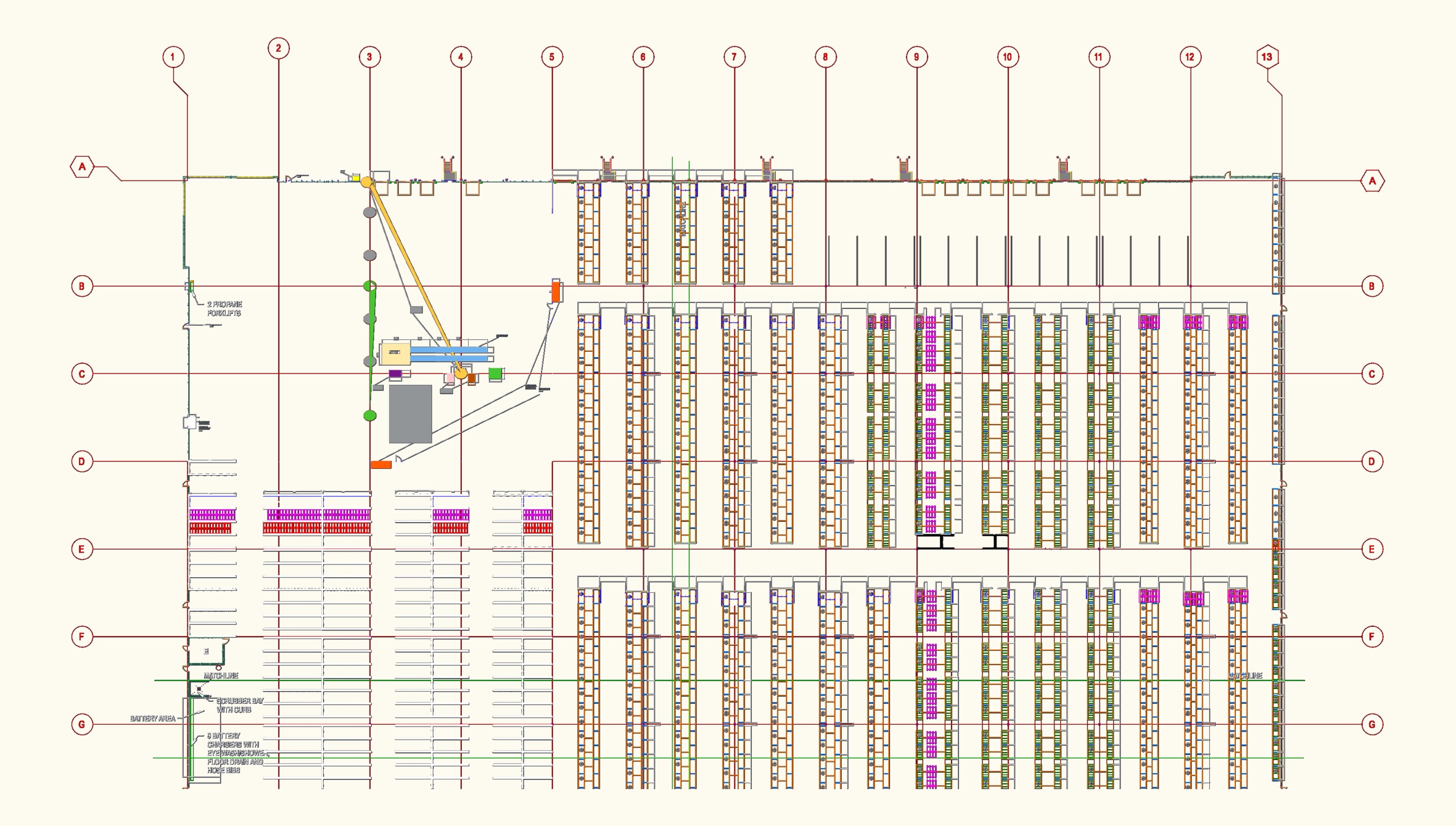 Warehouse Racking Plan and Floor Layout | Designs CAD