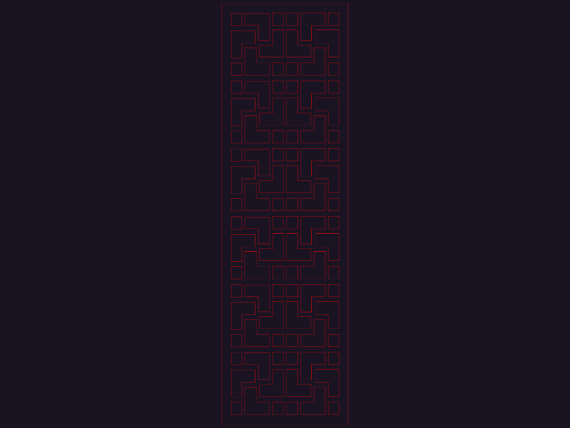 Biombo Mentha Square DWG