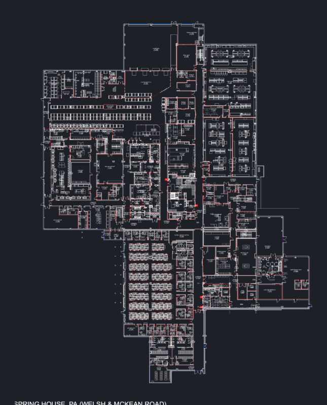 Spring House manufacturing floor plan