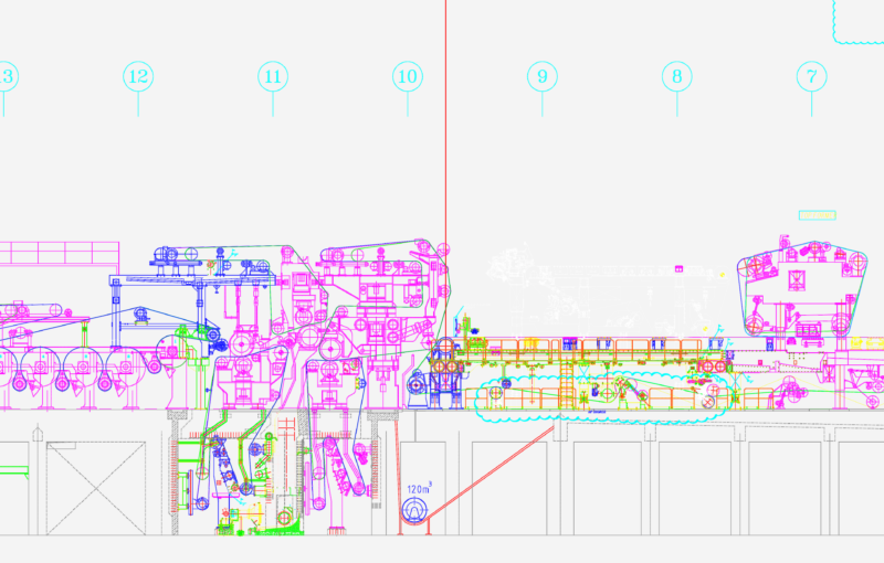 Rebuild layout for Zanders Aqua Kraft paper machine PM3
