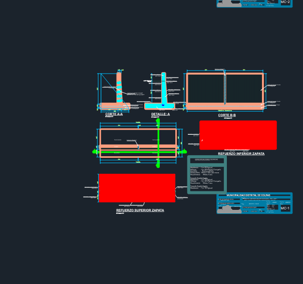 Reinforced Concrete Retaining Wall Structural Details (Heights 2.9m-4.5m)