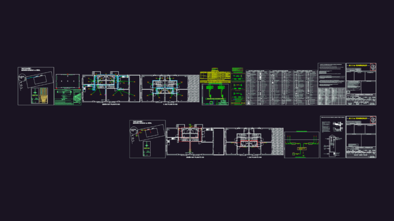 Residential Electrical Layout DWG with Ground & First Floor Plans