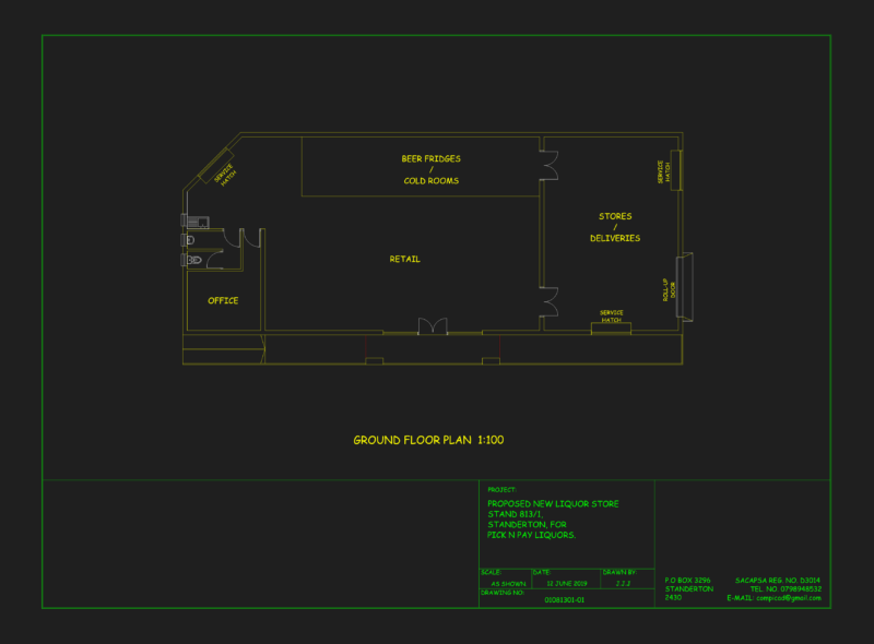 Ground Floor Plan for Pick n Pay Liquors Store