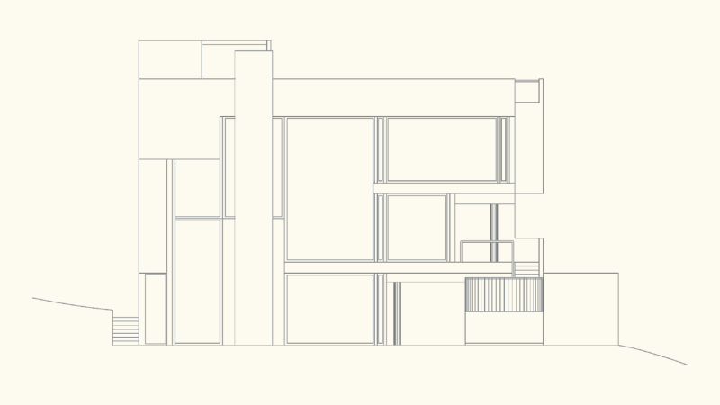 Richard Meier Smith House South Elevation