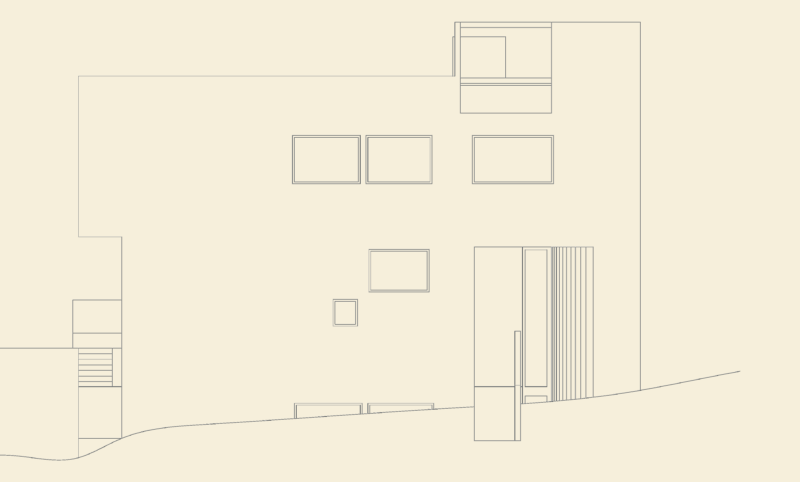 Richard Meier Smith House North Elevation