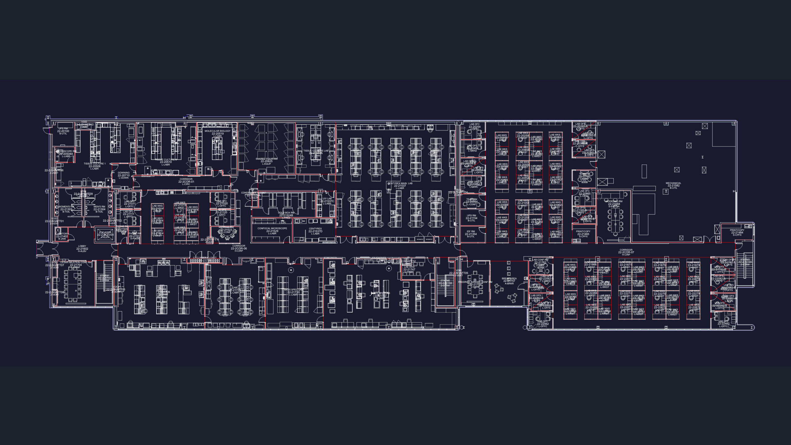 Life Sciences Lab and R&D Office Floor Plan | Designs CAD