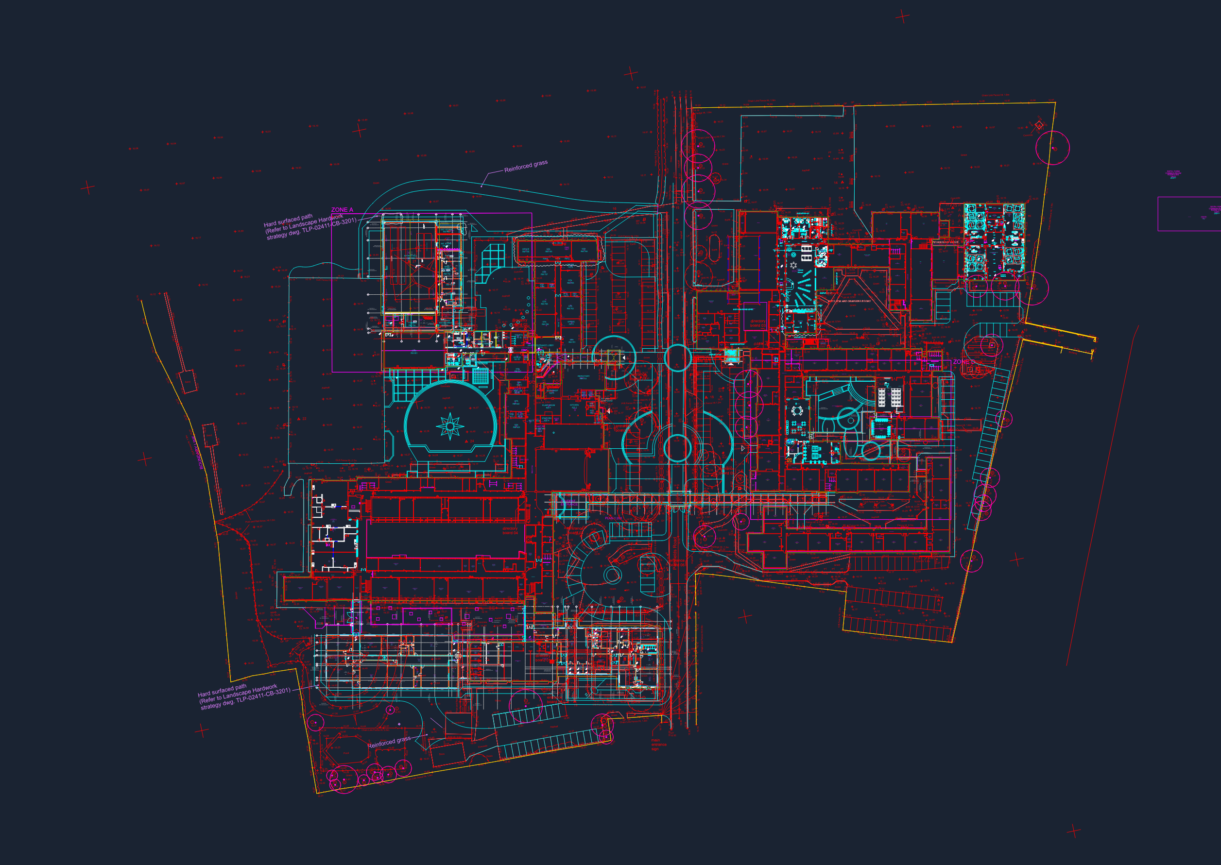 Campus Graph Drawing School Campus Site Plan Layout CAD Drawing | Designs CAD