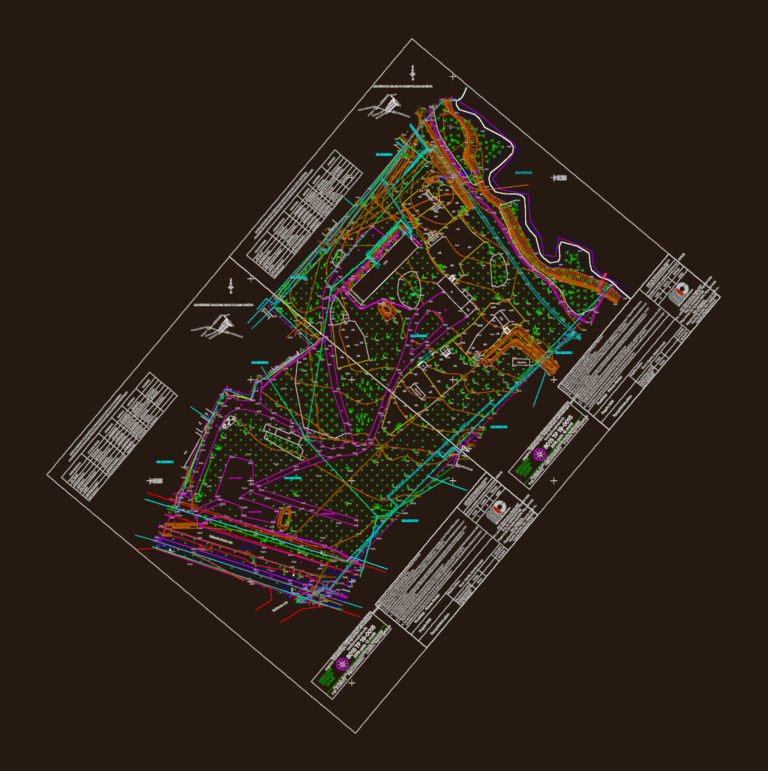 Detailed CAD topographic survey of a 2.7 hectare land plot in Sigulda, Latvia showing utilities and elevation points.