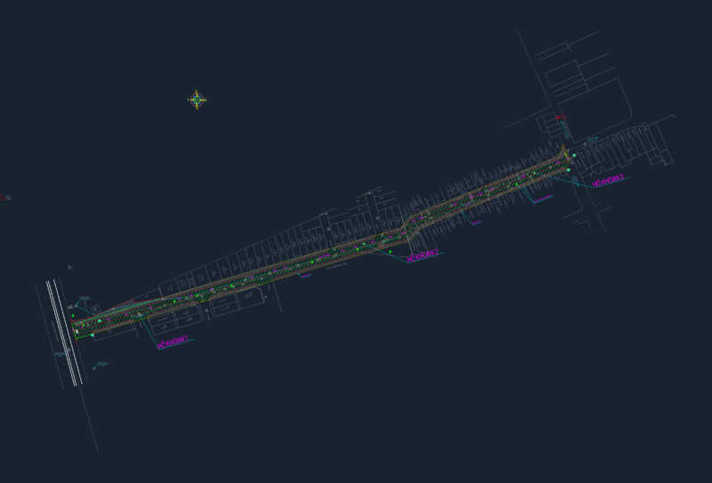 Site layout and design profile for urban alley improvement
