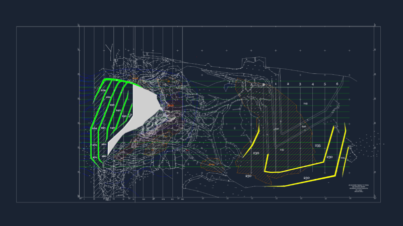 Site plan for the Crveno Brdo open-pit coal mine, Tuzla