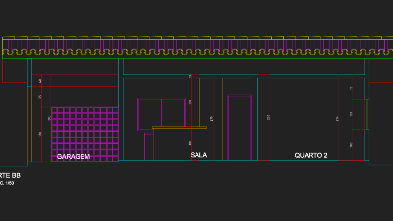 Small Two Bedroom Residential Project with Sections and Electrical