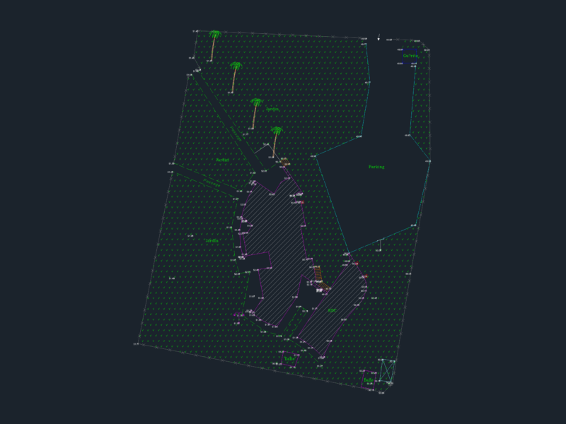Topographic Site Survey and Landscape Layout, Berrechid Morocco