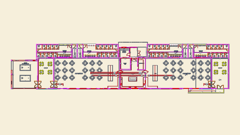UNIGRAOS 3 Cafeteria Power and Logic Distribution Plan