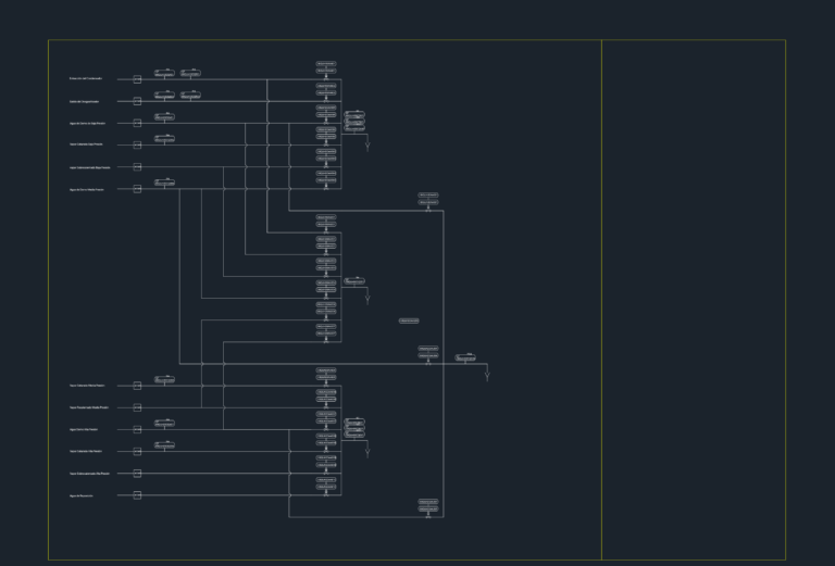Piping and instrumentation diagram for a power plant sampling system including water and steam lines with sensors.