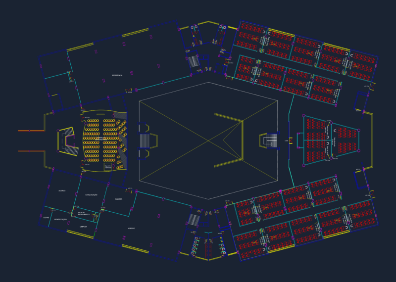 University Library 3rd Floor Plan with Classroom and Administrative Layouts
