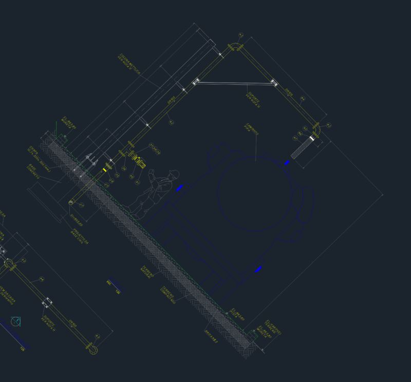 Water Truck Filling Station Detail DWG (DN100)