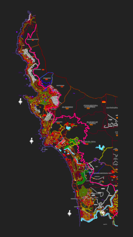 Zapallar Commune Cadastral Base Map and Urban Limit Plan