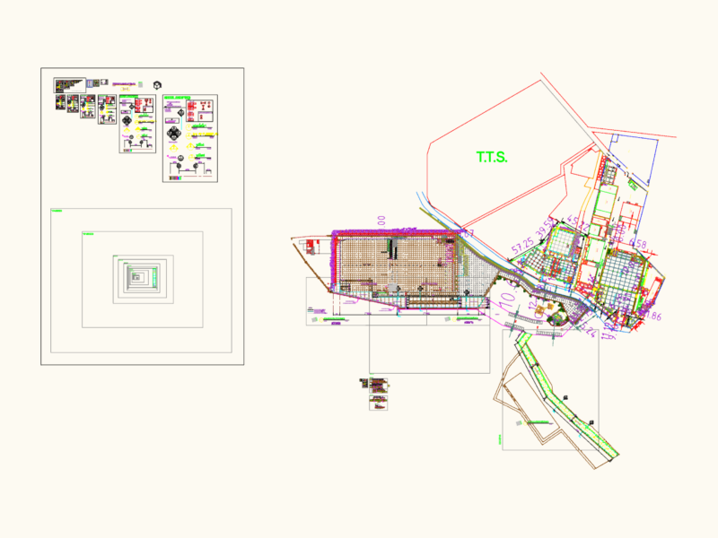Crushed rock road dwg