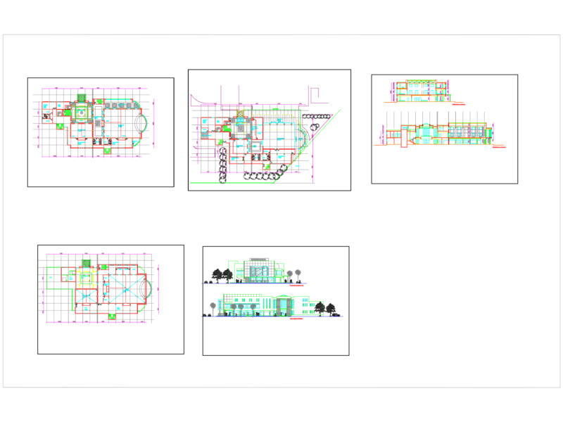 Conference Center Plan Elevations