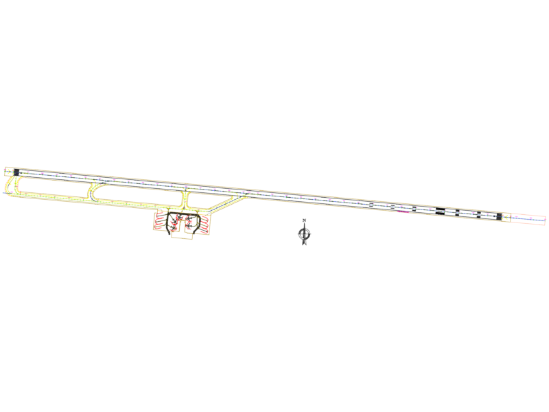 Runway signaling and marking plan for Cusco Airport