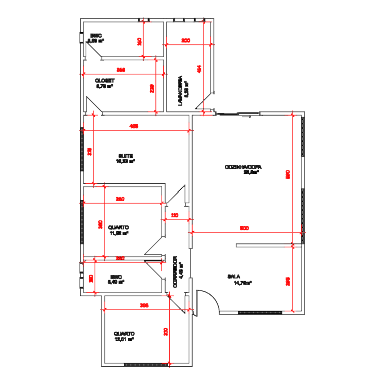 2D floor plan of a 131 square meter house showing room dimensions and electrical layout symbols.