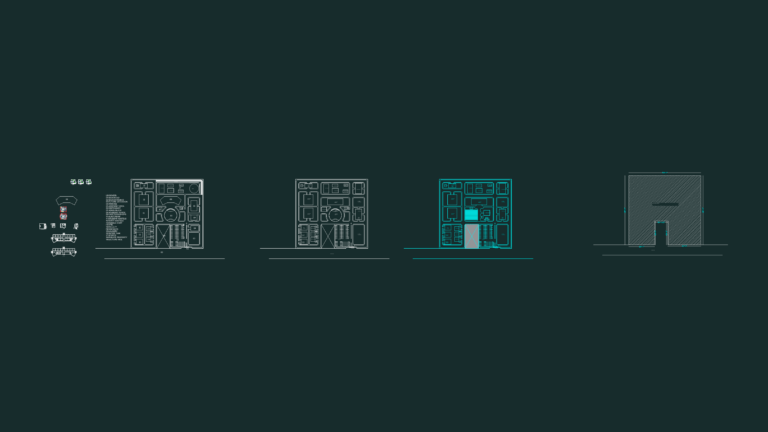 Master site plan and architectural floor plans for a school campus project.