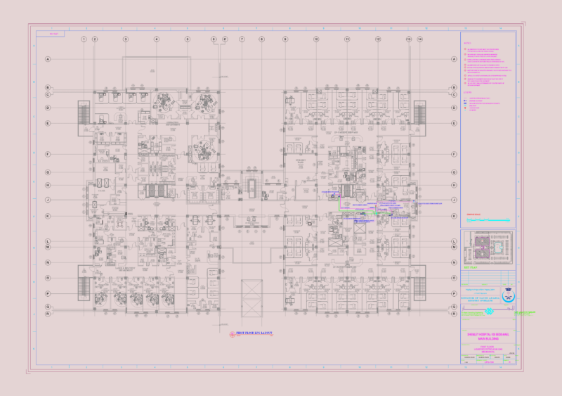 Hospital first floor lpg layout