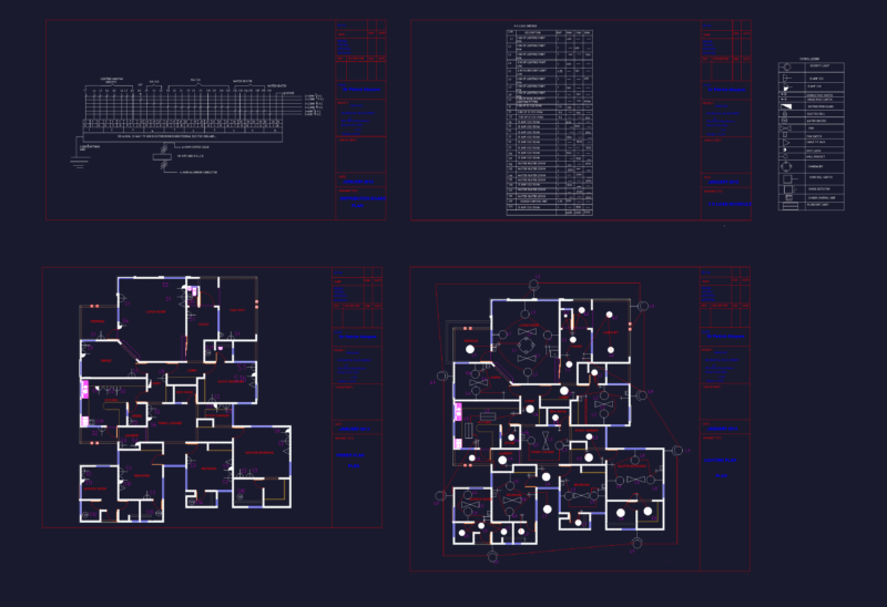 RESIDENTIAL ELECTRICAL PLAN DWG