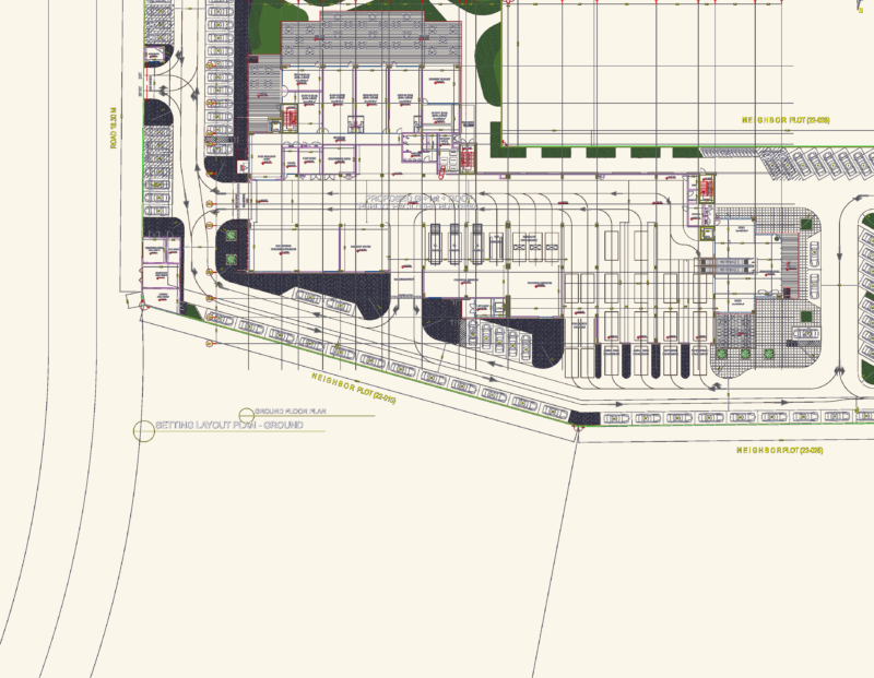 Public facilities ground layout