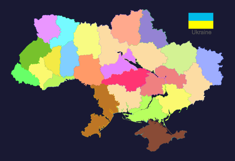 Ukraine Administrative Map