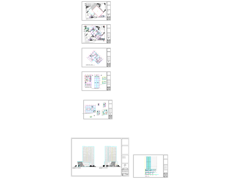 10-STORY 4-STAR HOTEL Architectural Plans