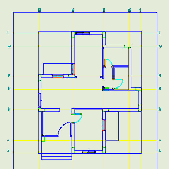 15m x 15m residential villa plans and footings
