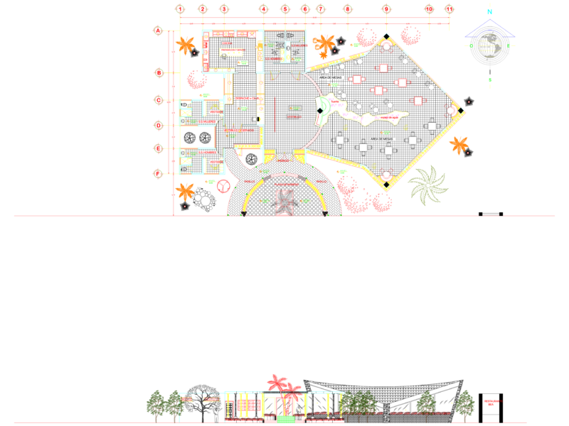 Fast food restaurant plan