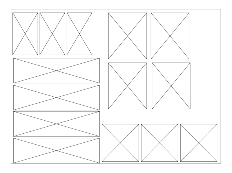 Standard Countertop and Tabletop Layouts