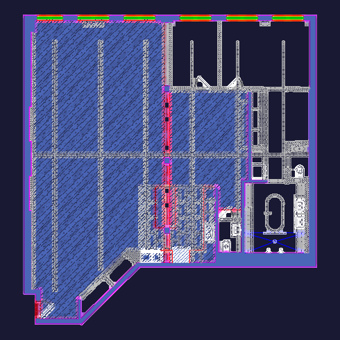 2-Bedroom Residential Unit Layout with MEP Layers