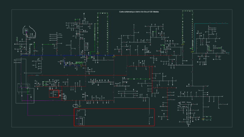 30kV Medium Voltage Network Schematic Ain Boucif