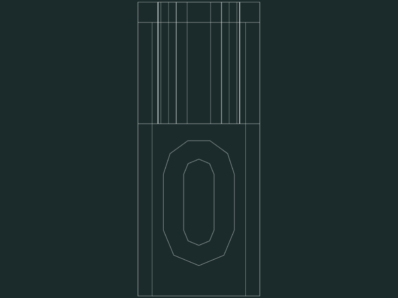 3D Concrete Pillar DWG