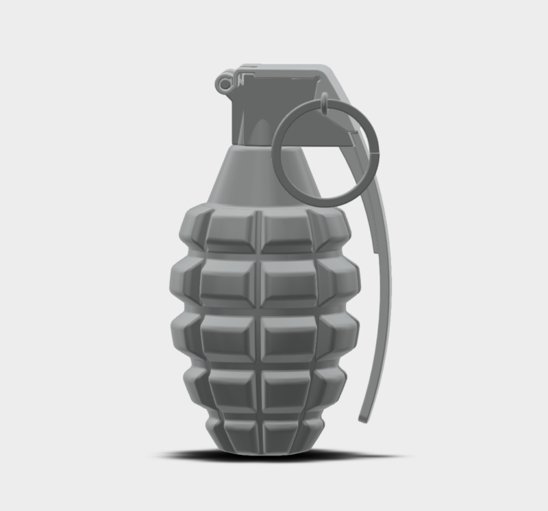 Grenade 3D DWG Model