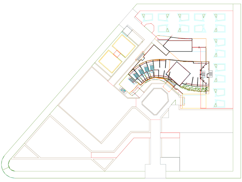 5-Star Hotel 3D CAD Model With Site Plan And Architectural Building Details DWG