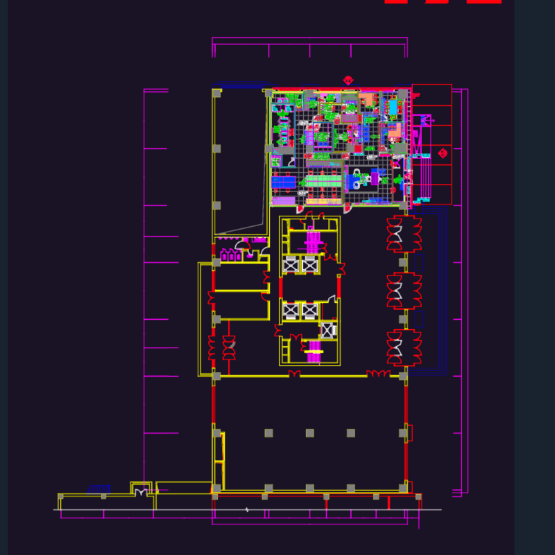 Bank branch layout