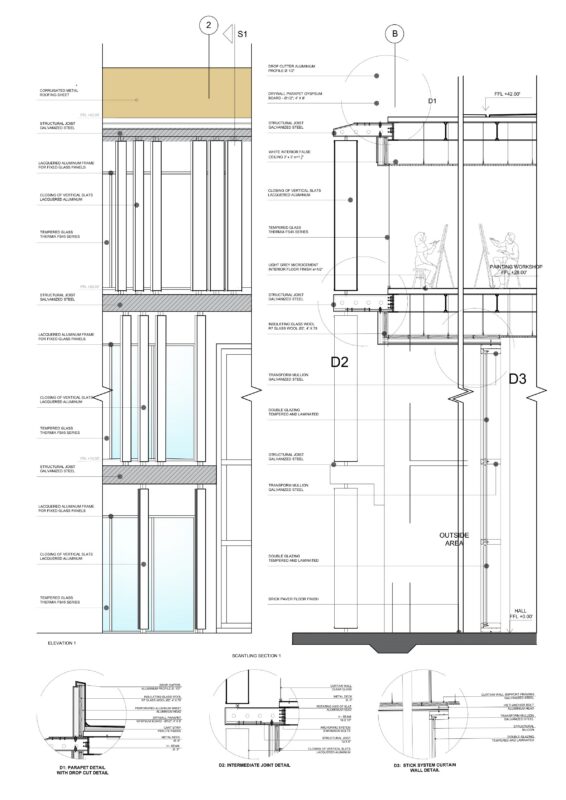 Vertical Louvers Façade System
