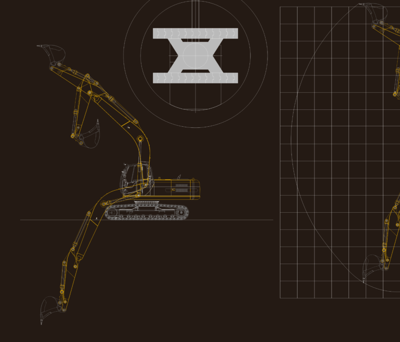HYUNDAI R290 Excavator Working Range Elevation
