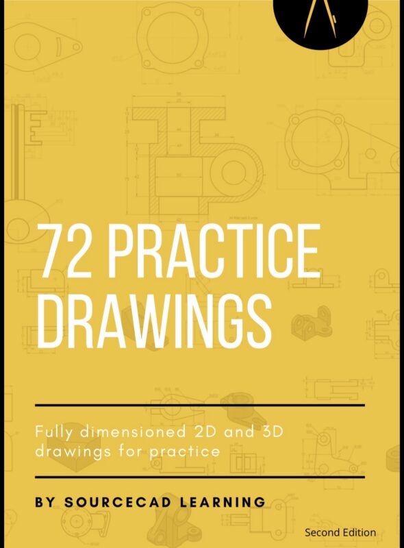 72 CAD Practice drawings and projects
