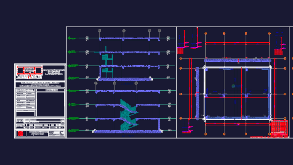 Structural floor plans and building sections for a reinforced concrete residential project with Turkish technical text.