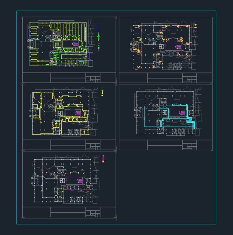 Al-Omier Hotel Ground Floor Electrical and Lighting Plans