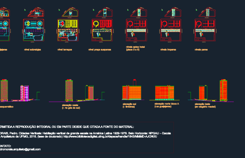 Vertical Housing Project Plans and Elevations