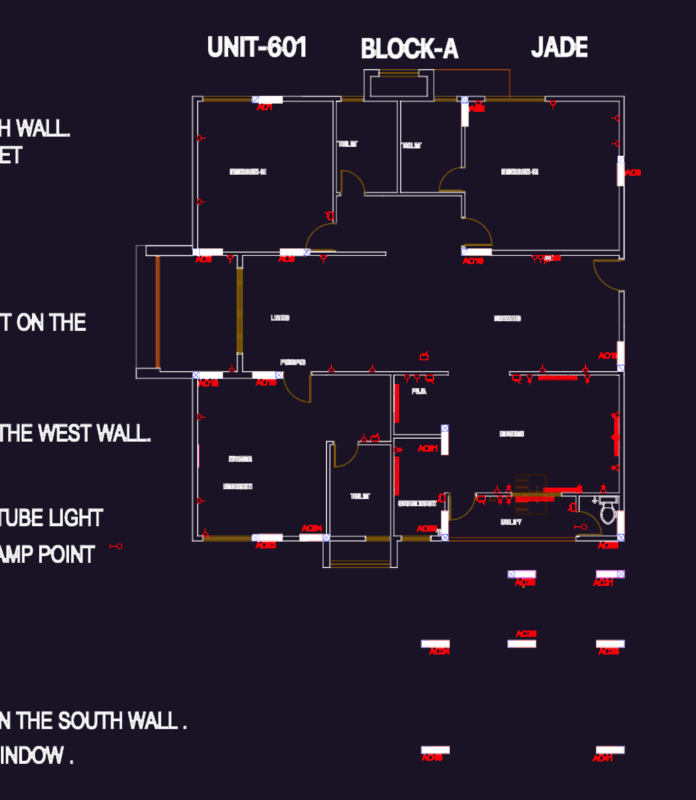 Apartment floor plan Jade Block A